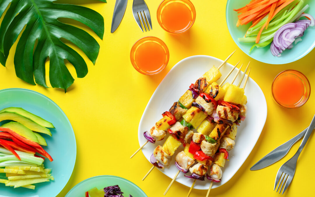 Brochettes tropicales