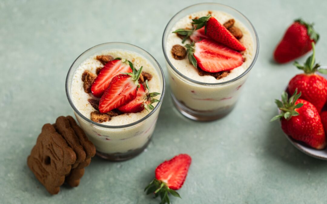 Mousse fraise et spéculoos