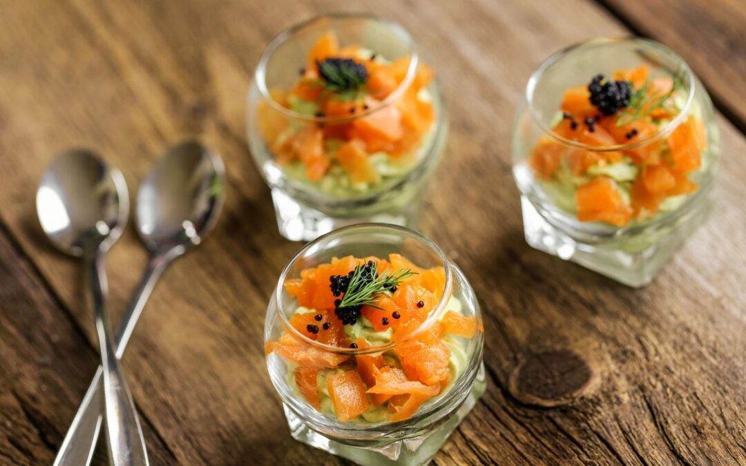 Verrine au saumon & mousse ciboulette