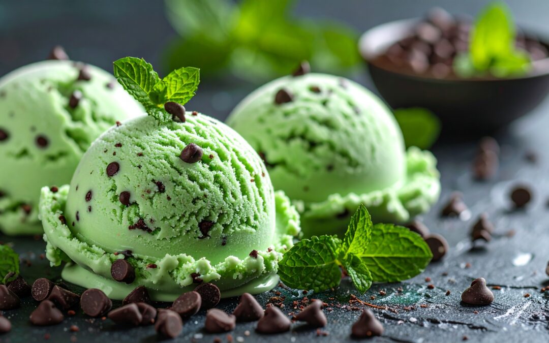Glace menthe stracciattela