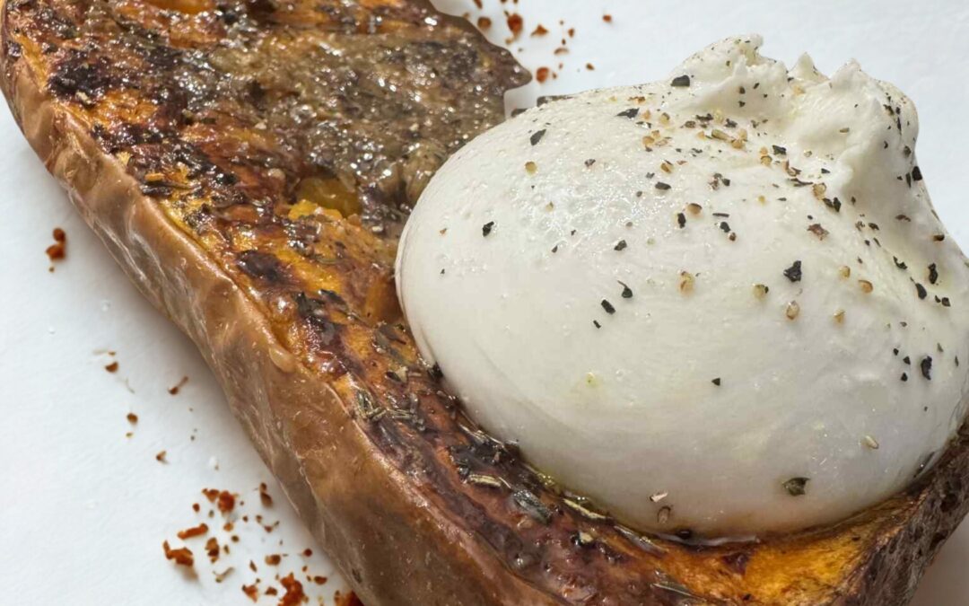 Butternut rôtie à la burrata