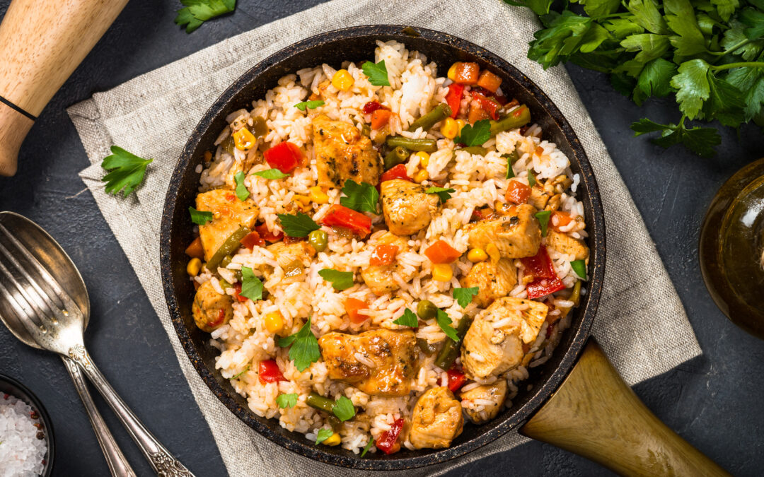 Wok de poulet (ou tofu) au miel