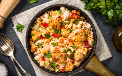 Wok de poulet (ou tofu) au miel