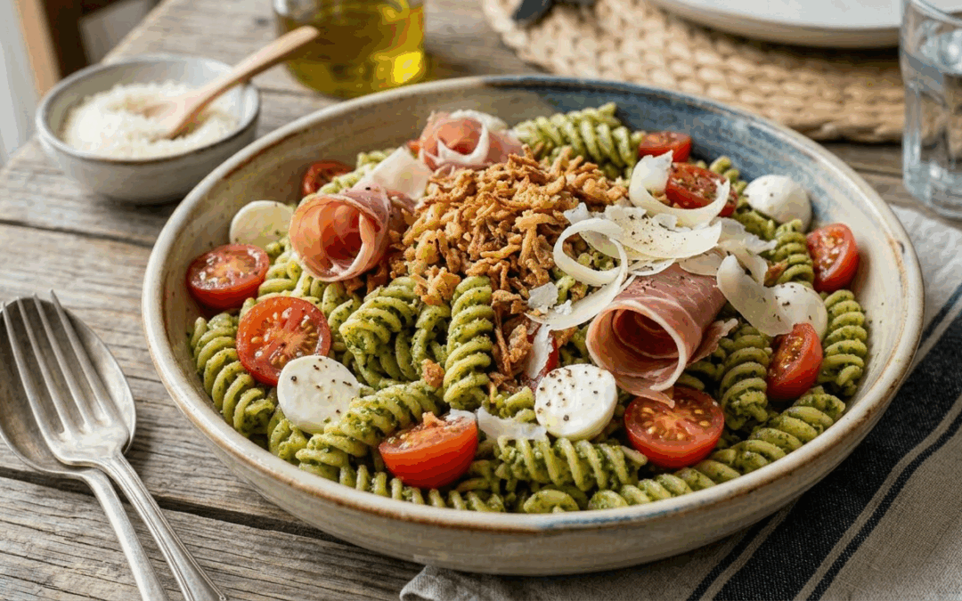 Pâtes au pesto à l’ail des Ours